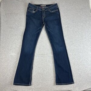 BKE Denim Sabrina Jeans Women's Size 31 x 33.5 Bootcut Mid Rise Blue Wash